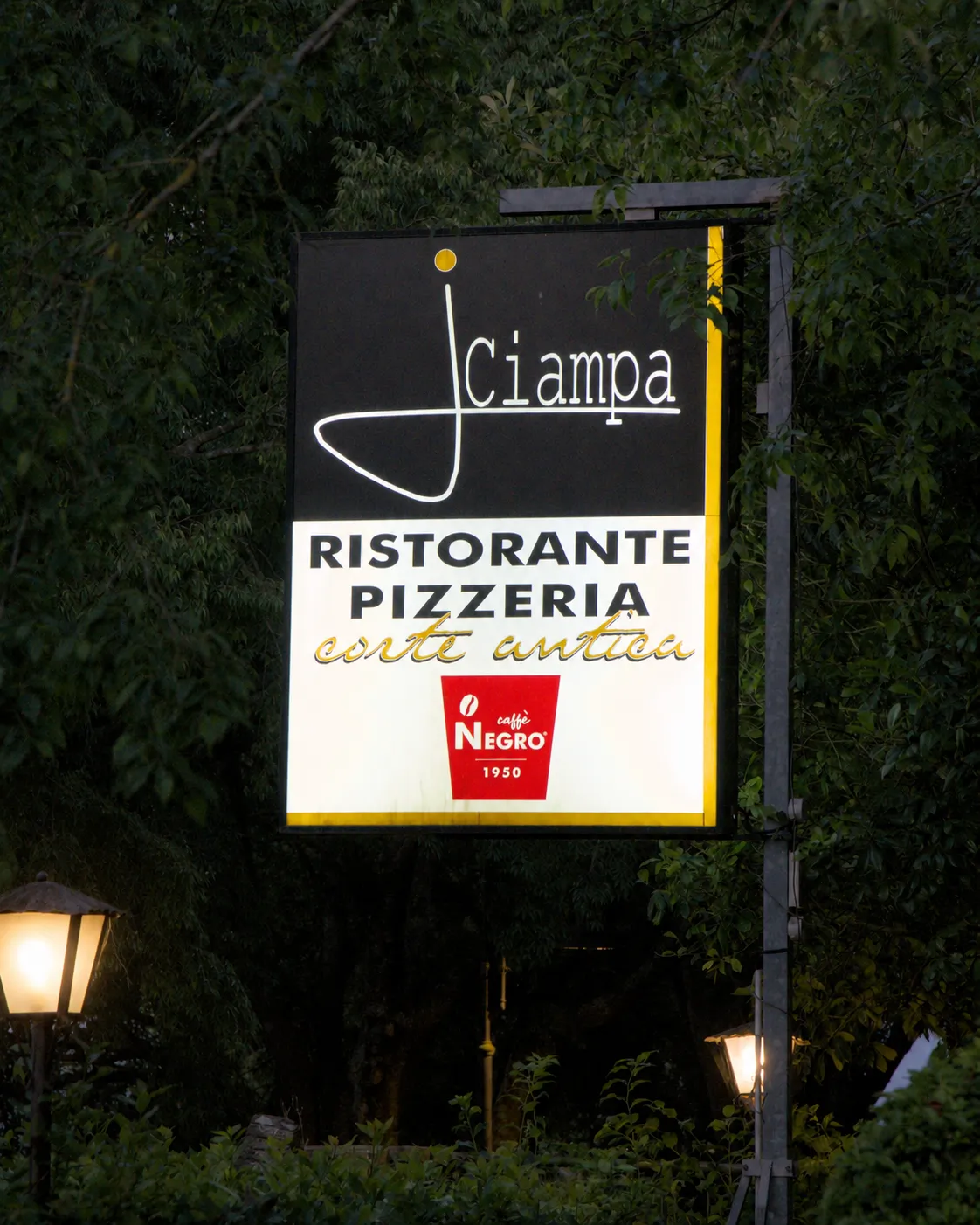 Insegna Ristorante Pizzeria I' Ciampa Montaione